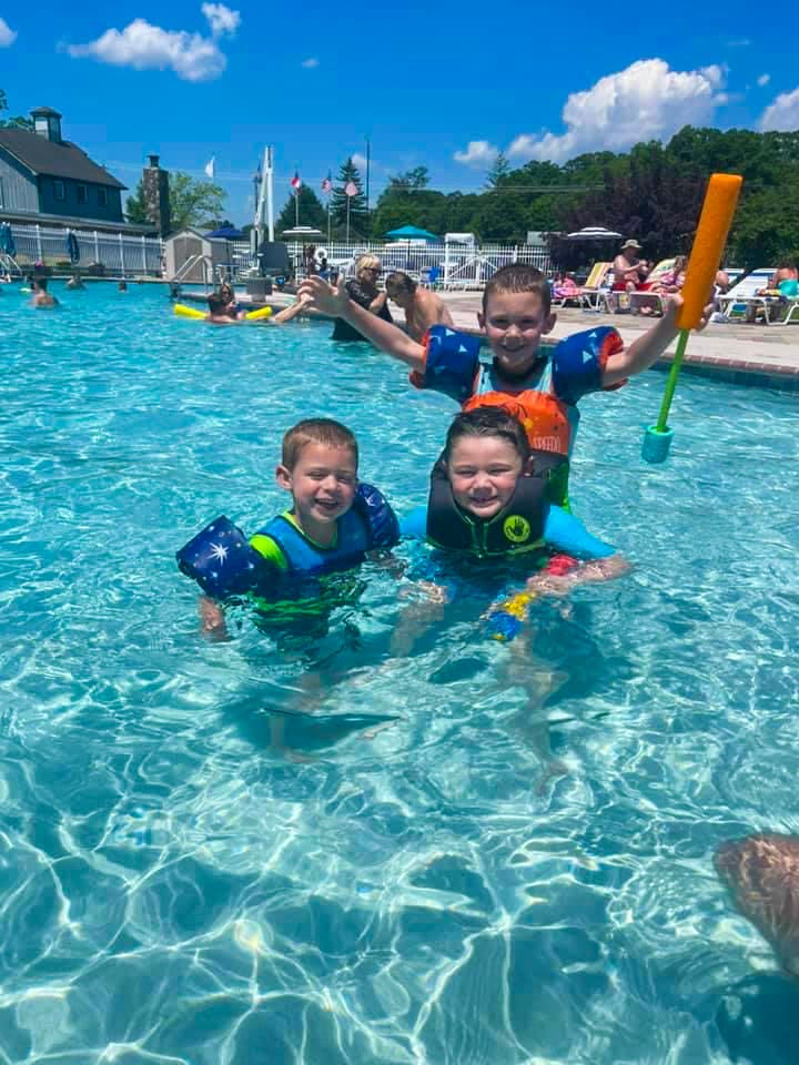 Kids in pool
