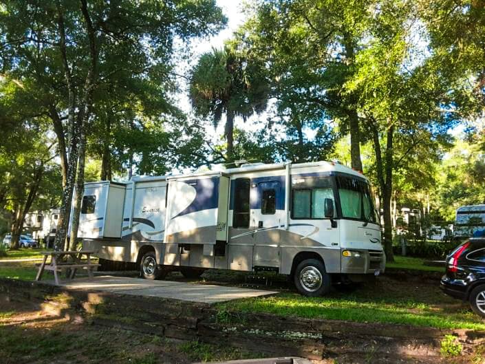 Shaded RV Spots