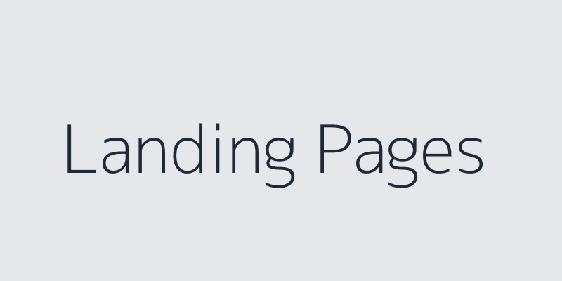 Landing Pages Example